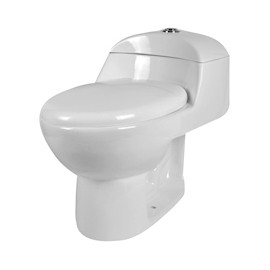 SANITARIO RAVELLO 1 PIEZA ALARGADO 3.8 Y 4.8 L BLANCO