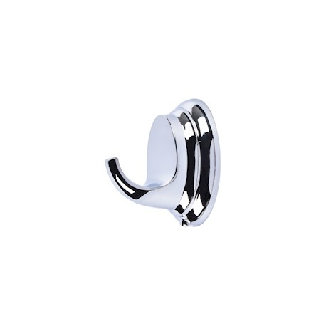 GANCHO PARA BAÑO METAL PLATA