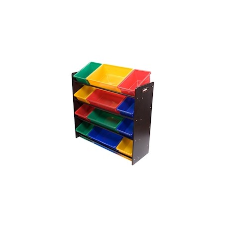 ORGANIZADOR CON 12 RECIPIENTES DE PLÁSTICO DE 80 X 86 CM VARIOS COLORES