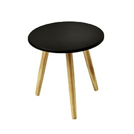 MESA LATERAL ANA NEGRA GRANDE DE 48 X 45 X 48 CM