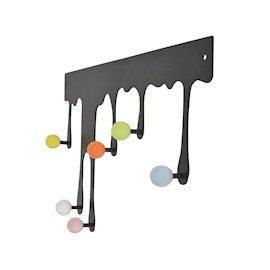 PERCHERO DECORATIVO DE GOTAS DE PINTURA