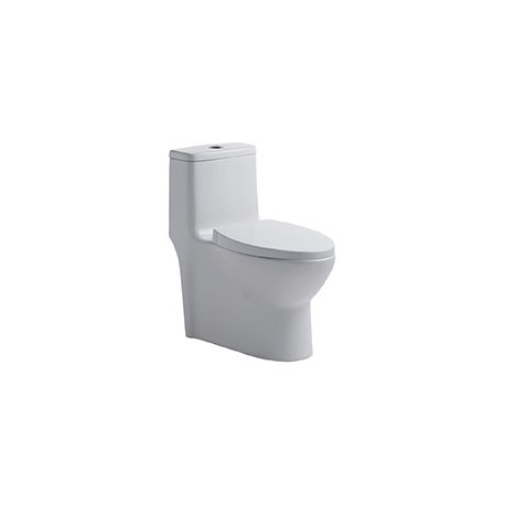 SANITARIO MILAN 1 PIEZA ALARGADO 3 Y 4.8 L BLANCO ALTURA CONFORTABLE