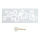 PLANTILLA DECORATIVA PARA PARED CARTAS DE AMOR DE 29 X 12 CM