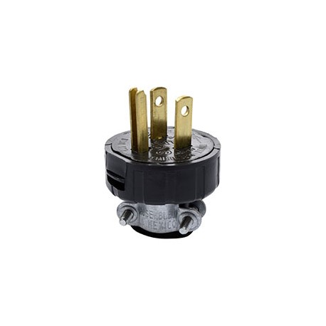 CLAVIJA 125 VOLTS NEGRO LEVITON