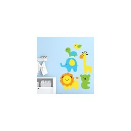 VINIL GRANDE NIÑO ANIMALES BEBÉ