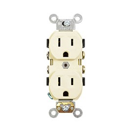 CONTACTO DÚPLEX 15 AMPERES 125 VOLTS MARFIL LEVITON