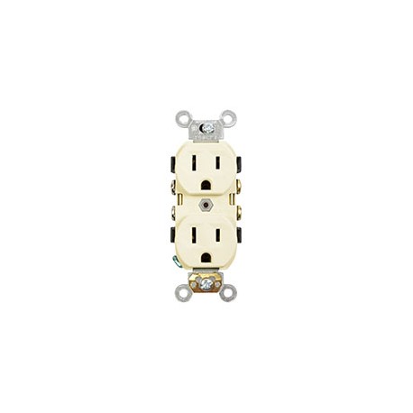 CONTACTO DÚPLEX 15 AMPERES 125 VOLTS MARFIL LEVITON