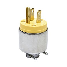 CLAVIJA BLINDADA 125 VOLTS GRIS LEVITON