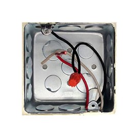 CAJA GALVANIZADA CUADRADA DE 4 X 4 PULGADAS (10.2 X 10.2 CM)