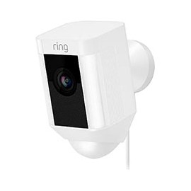 RING CÁMARA DE SEGURIDAD EXTERIOR SPOTLIGHT CON CABLE - BLANCO