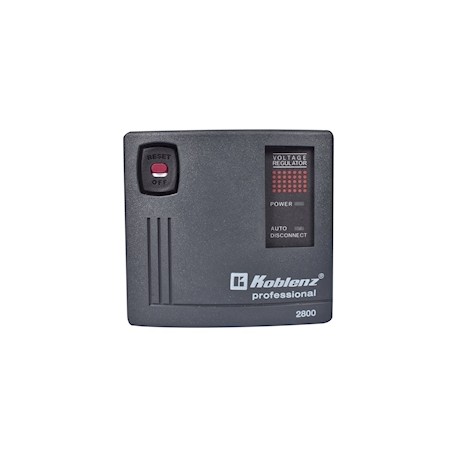 REGULADOR DE VOLTAJE 2000 W NEGRO KOBLENZ