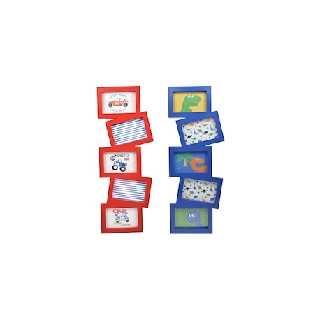 PORTARRETRATOS 5 FOTOS DISPONIBLE EN COLOR AZUL Y ROJO