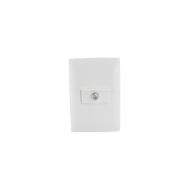 PLACA Y MODULO COAXIAL BLANCO