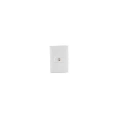 PLACA Y MODULO COAXIAL BLANCO