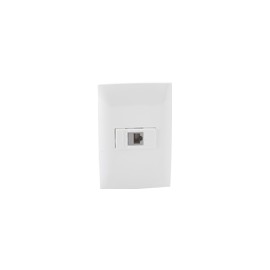 PLACA Y TOMA DE TELÉFONO BLANCO