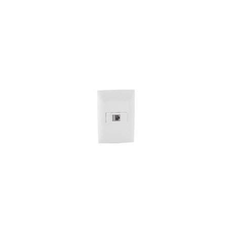 PLACA Y TOMA DE TELÉFONO BLANCO