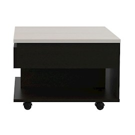 MESA AUXILIAR DE MELAMINA 39.1 X 50 X 55 CM CHOCOLATE