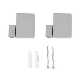 CLIP CUADRO DOLLE 0.5 X 2 CM GRIS CLARO 2 PIEZAS