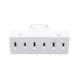ADAPTADOR CLAVIJA MÓVIL 125 VOLTS BLANCO LEVITON