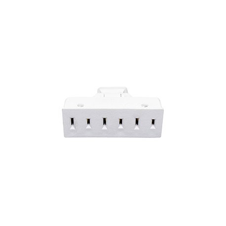 ADAPTADOR CLAVIJA MÓVIL 125 VOLTS BLANCO LEVITON