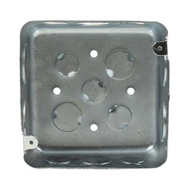 CAJA GALVANIZADA CUADRADA DE 5 X 5 PULGADAS (12 X 12 CM)
