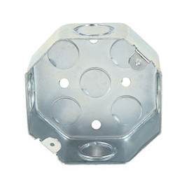 CAJA GALVANIZADA OCTAGONAL DE 4 PULGADAS (9.2 CM)