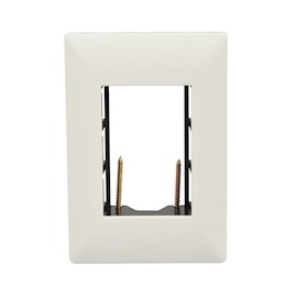 PLACA BLANCA DE 3 MODULOS