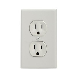 CONTACTO DUPLEX CON PLACA 125 V BLANCO