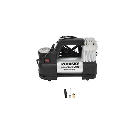 INFLADOR PORTÁTIL DE 12 V NEGRO