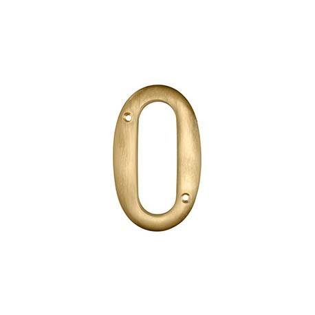 NÚMERO "0" DORADO DE 10.16 CM