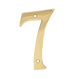 NÚMERO "7" DORADO DE 10.1 CM