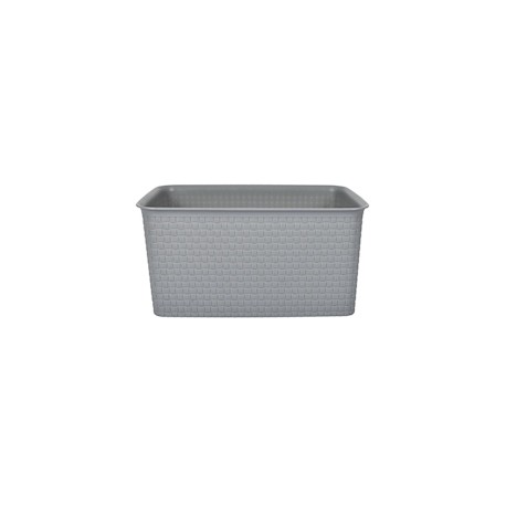 GAVETA GRANDE 39.5 X 26.8 X 19.2 CM GRIS HOME & HOME