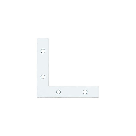 REFUERZO DE UNIÓN L DE 10 X 10 X 0.2 CM PLATA 4 PIEZAS