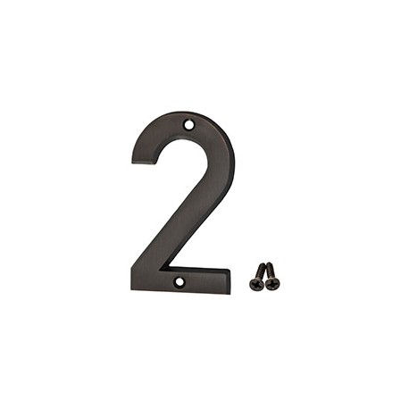 NÚMERO "2" BRONCE ANTIGUO 4"