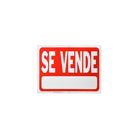 LETRERO "SE VENDE" 18X24 CM
