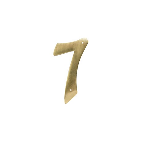 NÚMERO 7 EN LATÓN SÓLIDO 10.16 CM