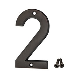 NÚMERO "2" BRONCE ANTIGUO 4"