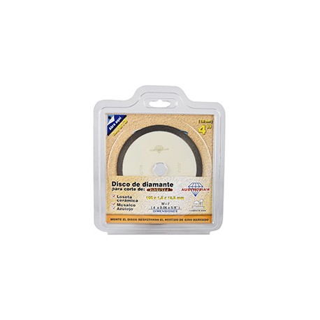 DISCO DE DIAMANTE PARA CORTE 4 PULGADAS