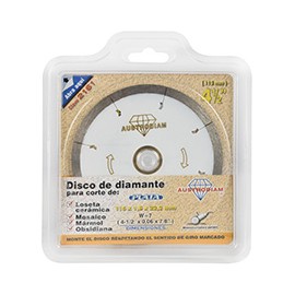 DISCO DE DIAMANTE PLATA DE 4 1/2 PULGADA
