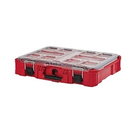 ORGANIZADOR PARA HERRAMIENTAS PACKOUT MILWAUKEE FIJO CON 10 COMPARTIMIENTOS