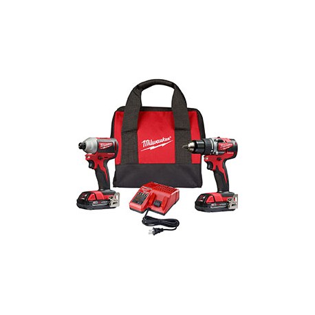 M18 COMBO TALADRO ROTOMARTILLO Y ATORNILLADOR DE IMPACTO BRUSHLESS (SIN CARBONES) 2 BATERÍAS 2.0AH
