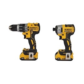 COMBO DE TALADRO PERCUTOR Y ATORNILLADOR + ATORNILLADOR DE IMPACTO DEWALT