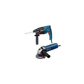 COMBO DE ROTOMARTILLO DE 650 W CON MANDRIL Y MINIESMERILADORA