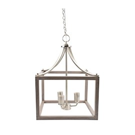 COLGANTE DE 3 LUCES BOSWELL 50.8 X 35.56 CM PLATA HOME DECORATORS COLLECTION