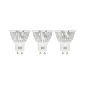FOCO LED GU10 SMARTLIGHT 4 WATTS 220 LÚMENES LUZ CÁLIDA 3 PIEZAS
