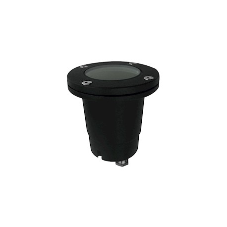 LUMINARIO EMPOTRADO A PISO PARA JARDIN NEGRO FOCO