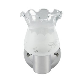 LÁMPARA DE PARED TULIPAN ROTATIVO 1 LUZ E26 19.5 CM NIQUEL