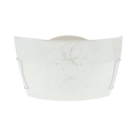 LÁMPARA DE TECHO OXFORD 2 LUCES E26 DE 30 CM BLANCO