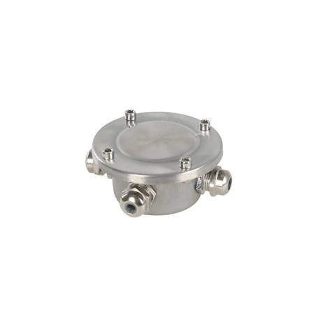 CAJA ELÉCTRICA CON 3 CONECTORES ACERO INOXIDABLE