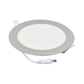 LÁMPARA FLAT LED 15.24 CM GRIS